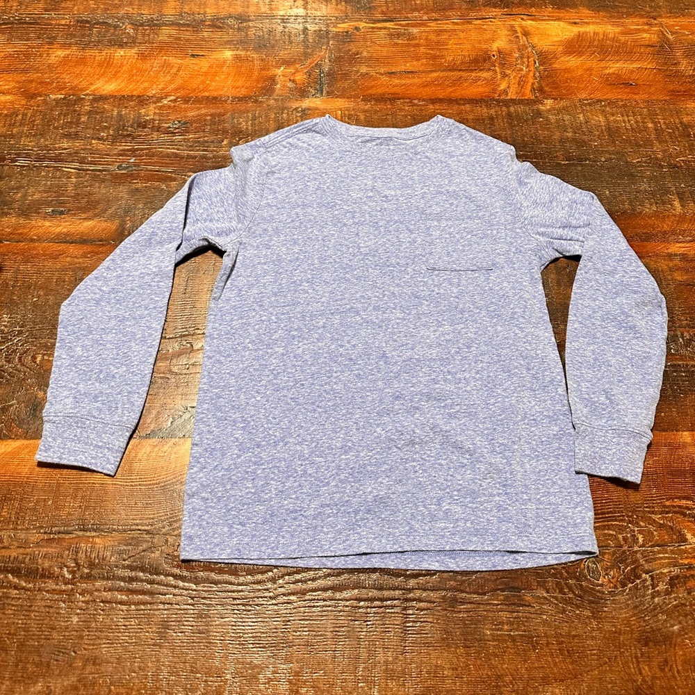 Cat & Jack Heathered Blue Long Sleeve Tee